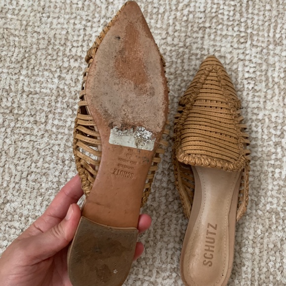 Schutz Woven Mules Size 5 - Picture 3 of 5